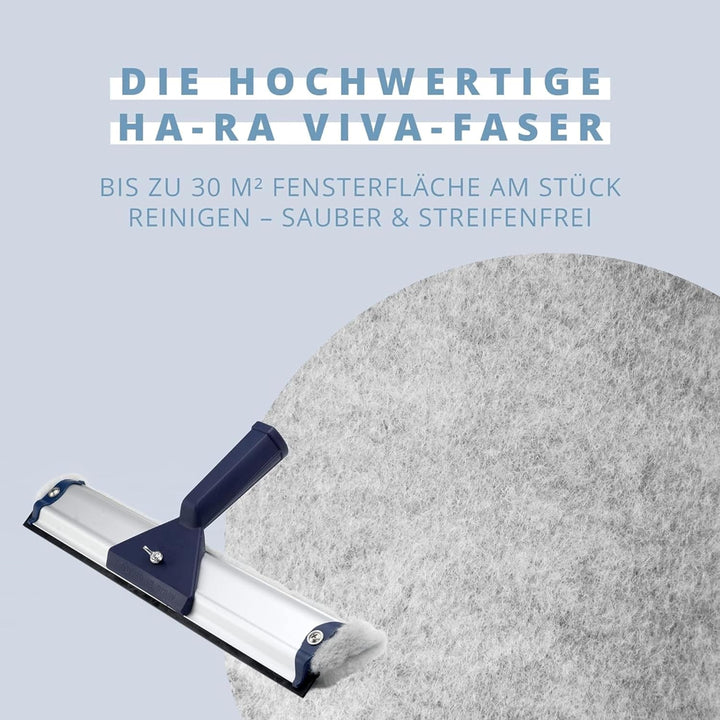 Ha-Ra Fensterwischer Standard 32cm I All-In-One Abzieher &amp; Einschäumer I mittelgrosser Fensterwische