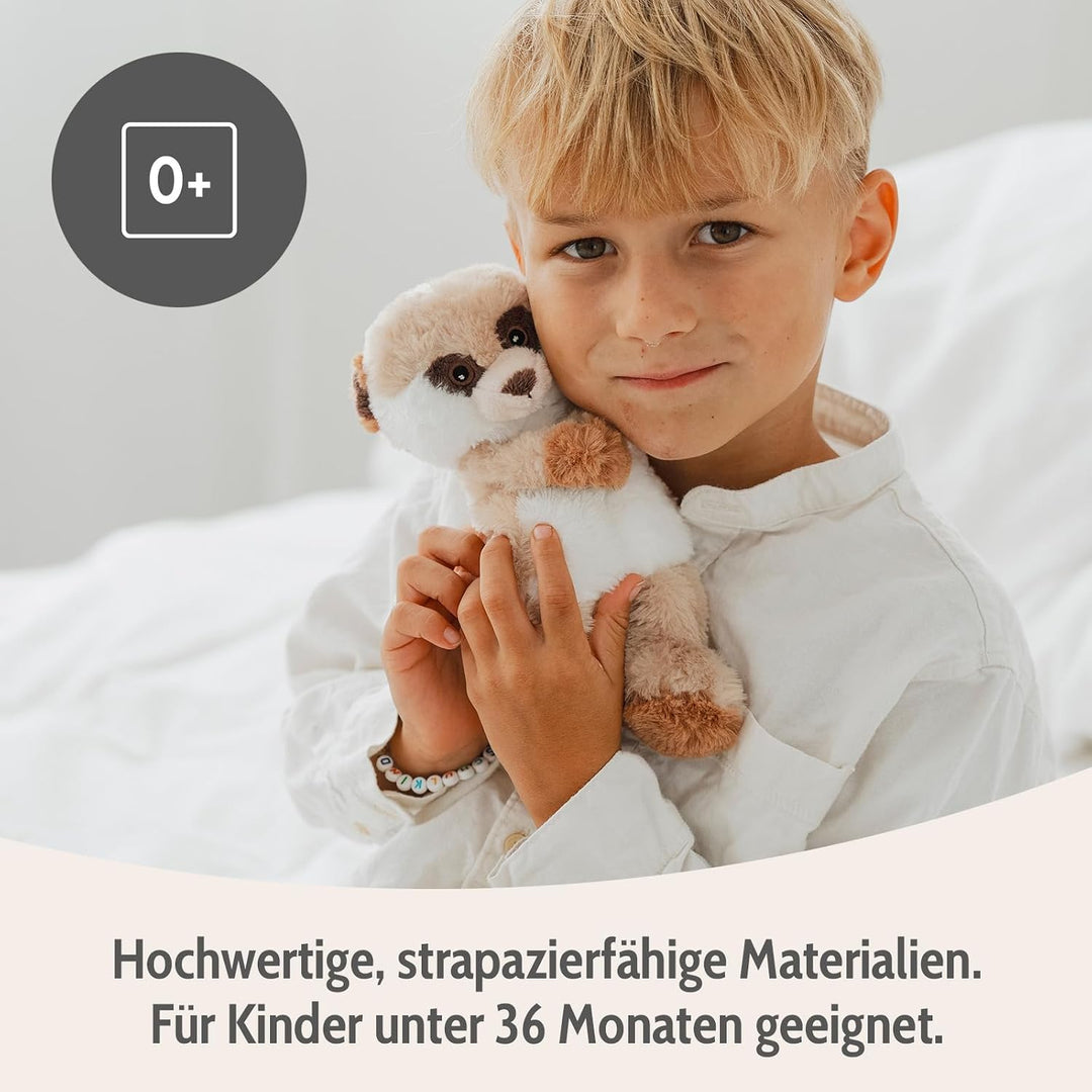 Habibi Plush Wärmestofftier/Wärmekissen zum Erwärmen in der Mikrowelle/Backofen (Erdmännchen), Erdmä