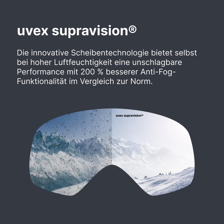 uvex speedy pro - Skibrille für Kinder - konstrastverstärkend - vergrössertes, beschlagfreies Sichtf