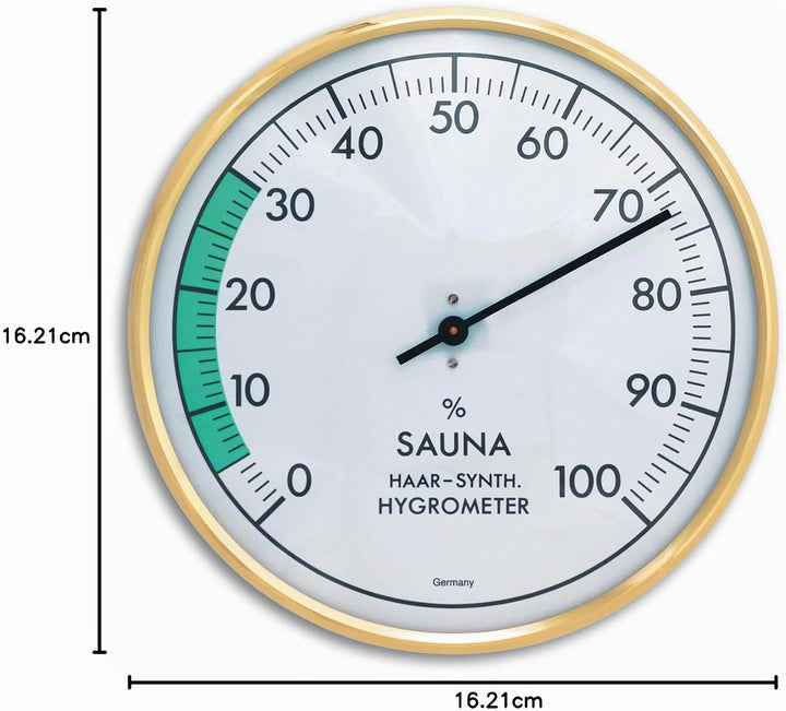 TFA Dostmann Analoges Sauna-Hygrometer, Luftfeuchtigkeit, hitzebeständig, ideal für die