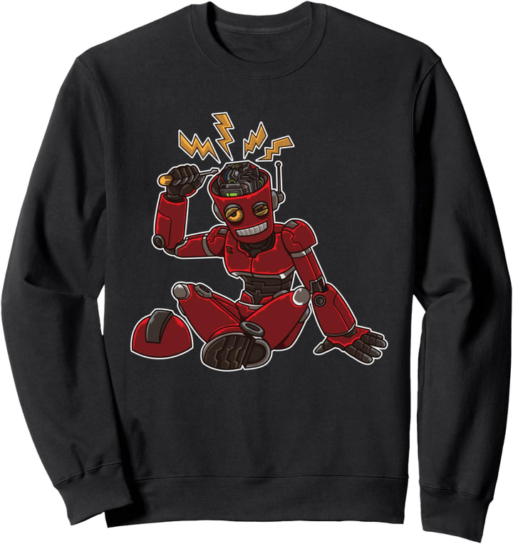 Roboter repariert sich selbst - Geschenk für Robotik Sweatshirt
