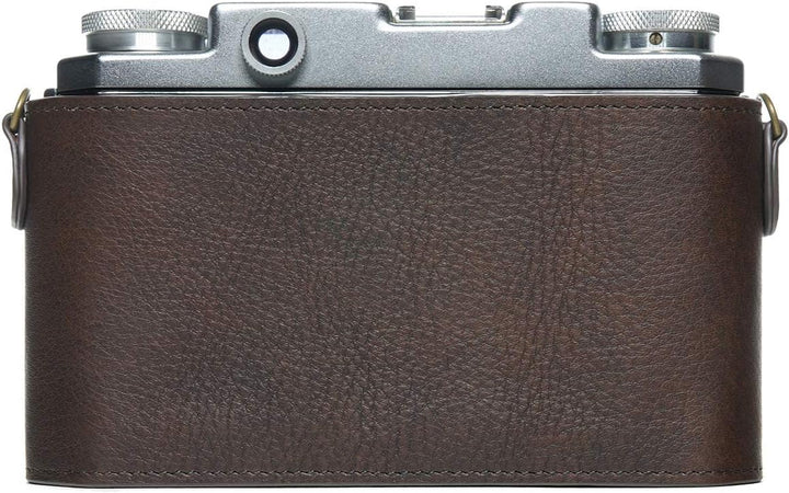 Handgefertigt aus echtem echtem Leder halbe Kamera Tasche Tasche Abdeckung für Konica II IIA IIB IIB