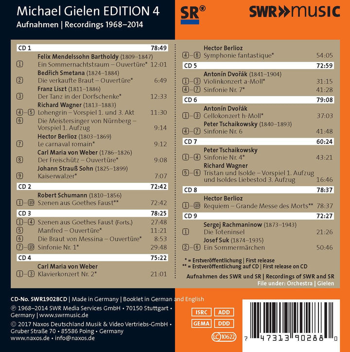Michael Gielen Edition, Vol.4: 1968 - 2014, Audio-CD