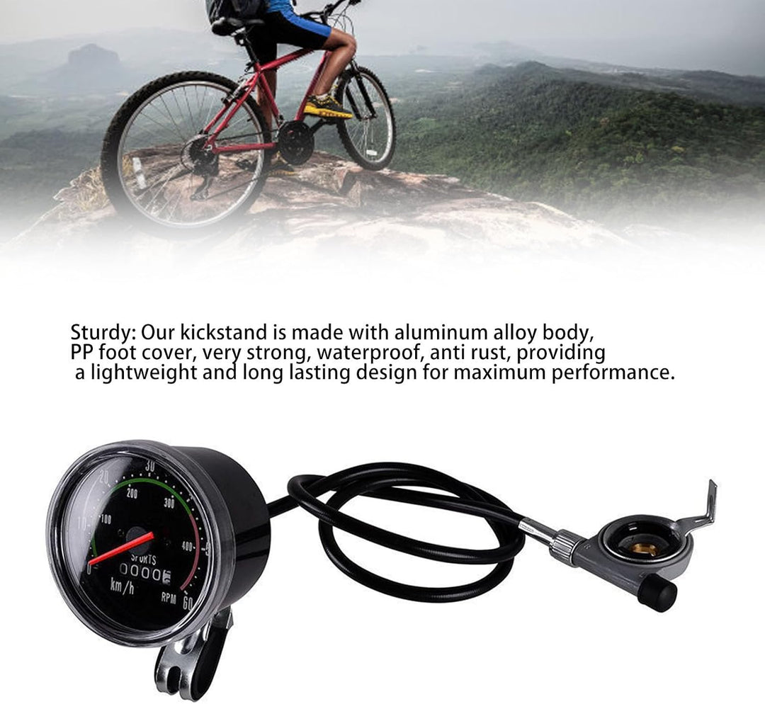 Fahrradcomputer Mechanischer, Runde Fahrradtacho Kilometerzähler
