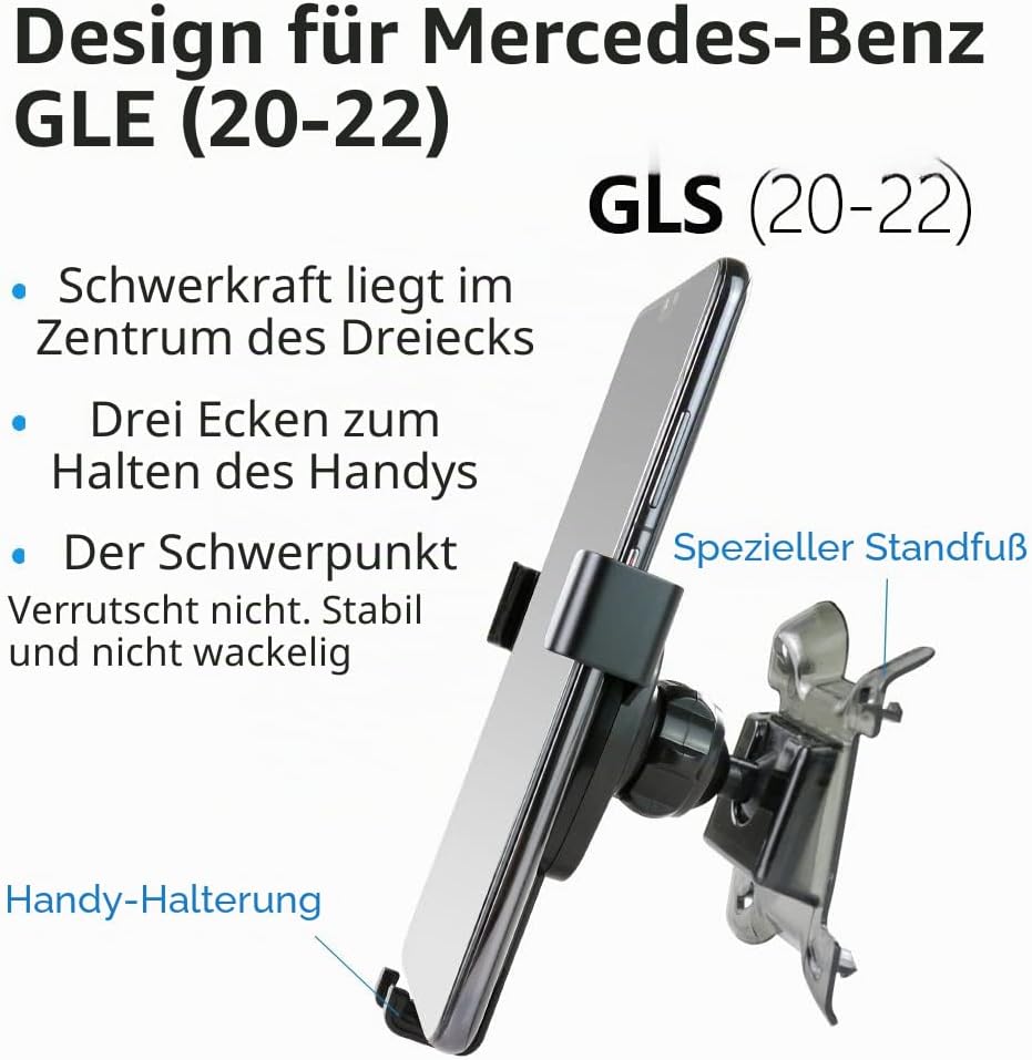 Kfz-Handyhalterung für 2020-2025 Mercedes Benz GLE-Klasse, 2020-2025 GLS-Klasse Autozubehör Navigati