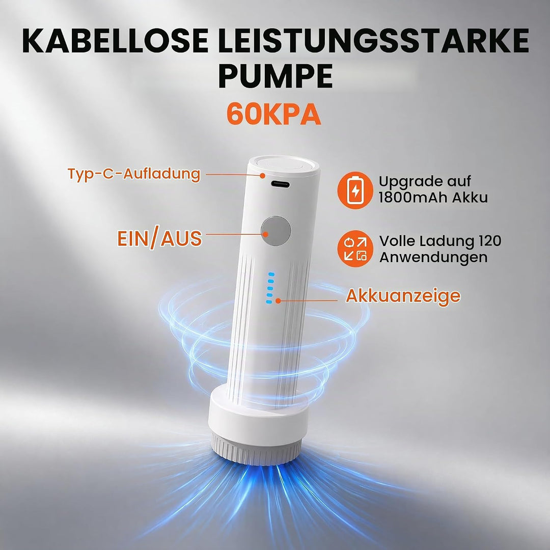 Vakuumbeutel für Kleidung, 20 Stücke mit kabelloser elektrischer Pumpe, 20 Stück
