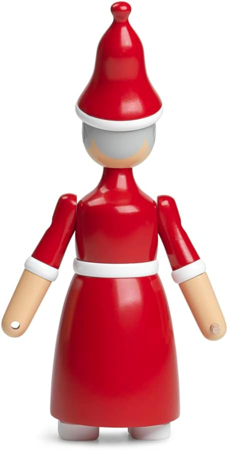 Kay Bojesen Weihnachtsfrau Figuren 19.5 cm Holzfiguren Originaldesign, rot, Weihnachtsfrau