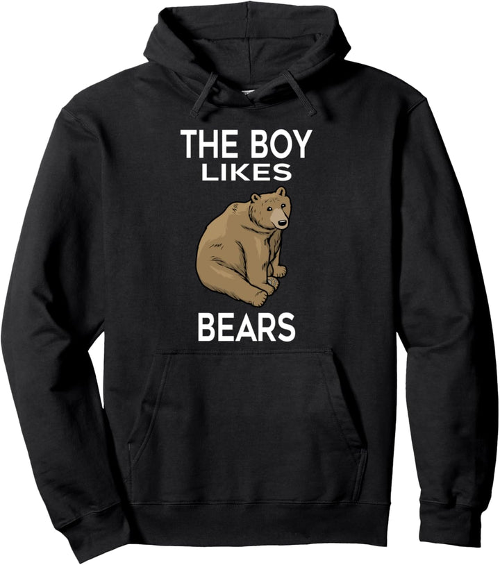 Junge mag Grizzlybär Wildlife Tier Bären Pullover Hoodie