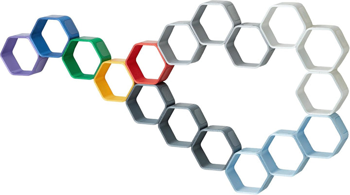 Regal für Hörfiguren (z.B. Tonie Figuren) - 3D Druck - Modulares Design (grün, Premium) Grün Premium