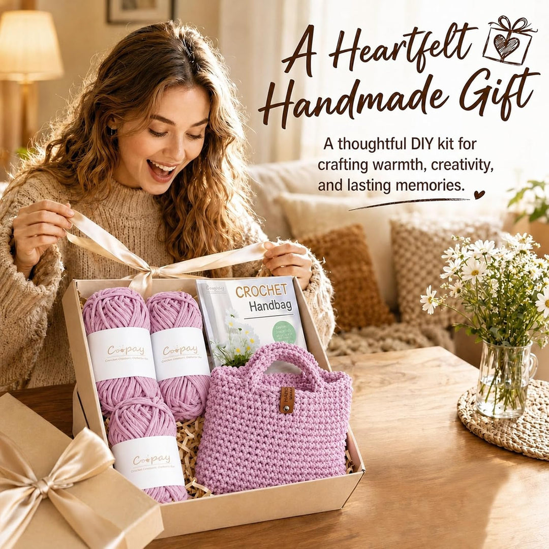 Chingcoo Häkelset für Anfänger - Crochet Set mit Häkelnadel 4,5mm Strickanleitung 5mm Dicke Wolle zu