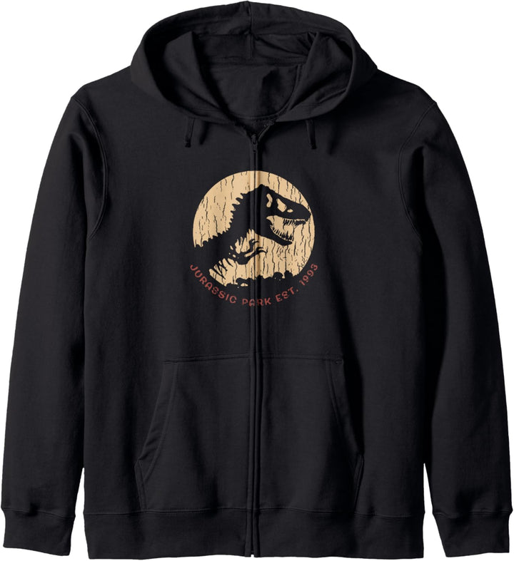 Jurassic Park T-Rex Silhouette Coin Kapuzenjacke
