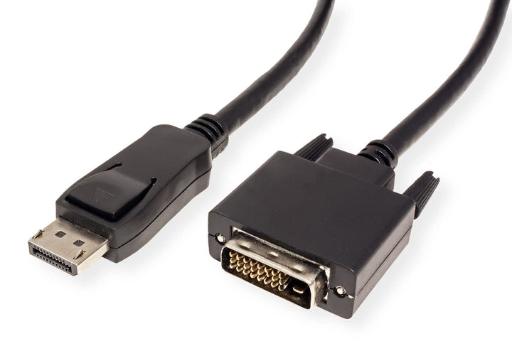 VALUE DisplayPort Kabel DP ST - DVI-D ST, schwarz, 5 m 5m, 5m