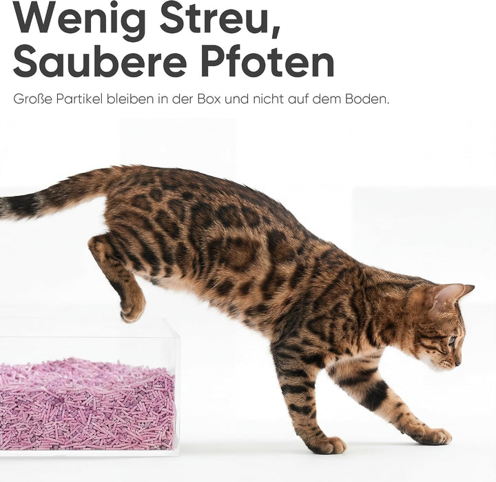 FUKUMARU Tofu Katzenstreu 5,4 kg - Klumpendes Katzenstreu, Geruchsbekämpfung mit Lavendelduft, staub