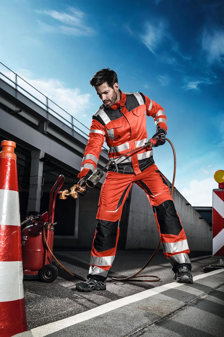 KÜBLER Workwear KÜBLER REFLECTIQ Arbeitsjacke PSA 2 warnrot/schwarz warnrot/schwarz 98, warnrot/schw