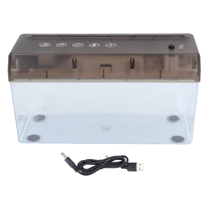 Marhynchus Elektrischer A4-Aktenvernichter, Tragbarer, Batteriebetriebener USB-Aktenvernichter mit S