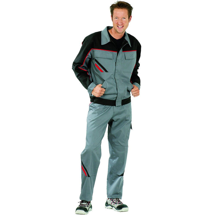 PLANAM Bundjacke HIGHLINE, Farbe schiefer/schwarz/rot, Grösse 56 Schiefer/Schwarz/Rot 56, Schiefer/S
