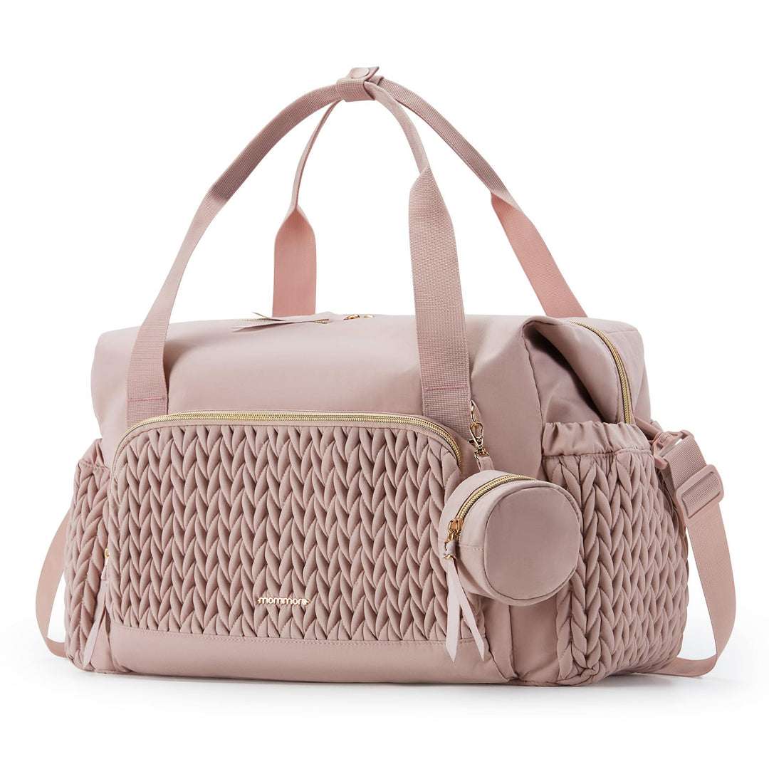 mommore Wickeltasche, geräumige Reise-Wickeltasche, Kliniktasche für die Geburt, Babytasche mit Schn