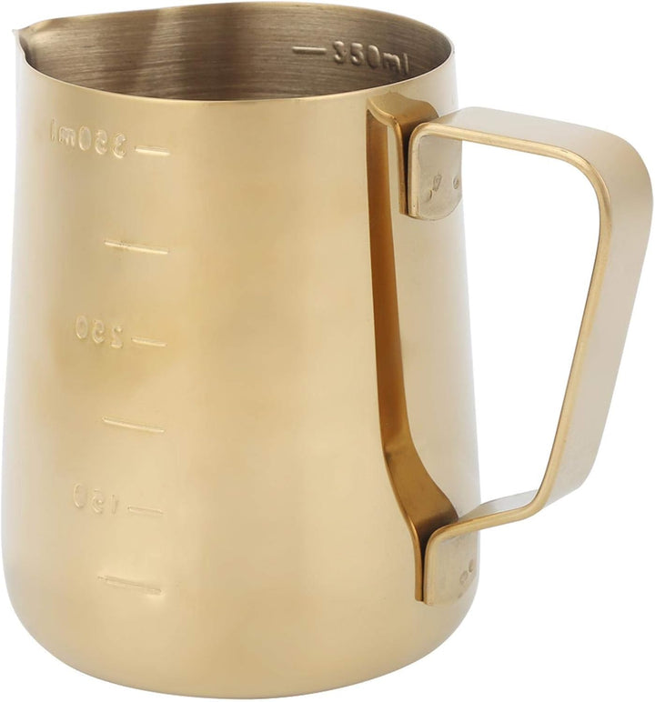 Milchkännchenbecher aus Edelstahl, Kaffee Latte Becher mit ergonomischer Griffwaage Der Milchkrug ha