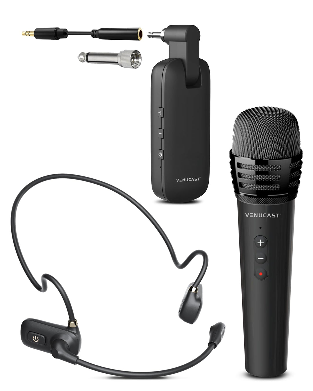 Venucast FreeMic Duo - Kabelloses Mikrofon-Set für Unterricht