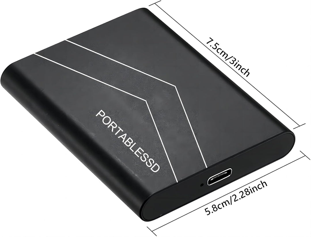 Externe Festplatte,2TB 2,5Zoll USB 3.0 Backups HDD Tragbare für TV,PC,Mac,MacBook, Chromebook, Wii u