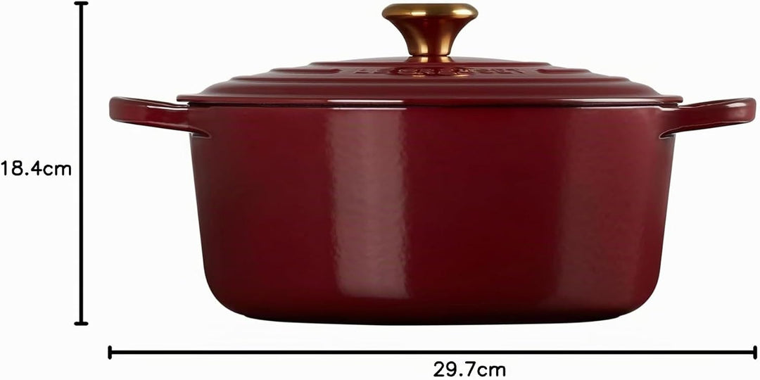Le Creuset Signature Gusseisen-Bräter mit Deckel, Ø 28 cm, Rund, Für alle Herdarten und Induktion ge