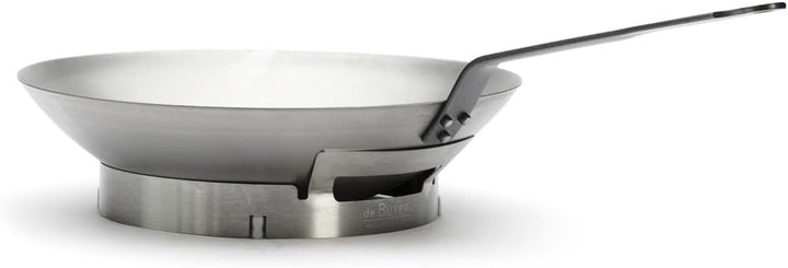 De Buyer Stander für Wok, Edelstahl, Silber, 27.9 x 20.1 x 10.9 cm