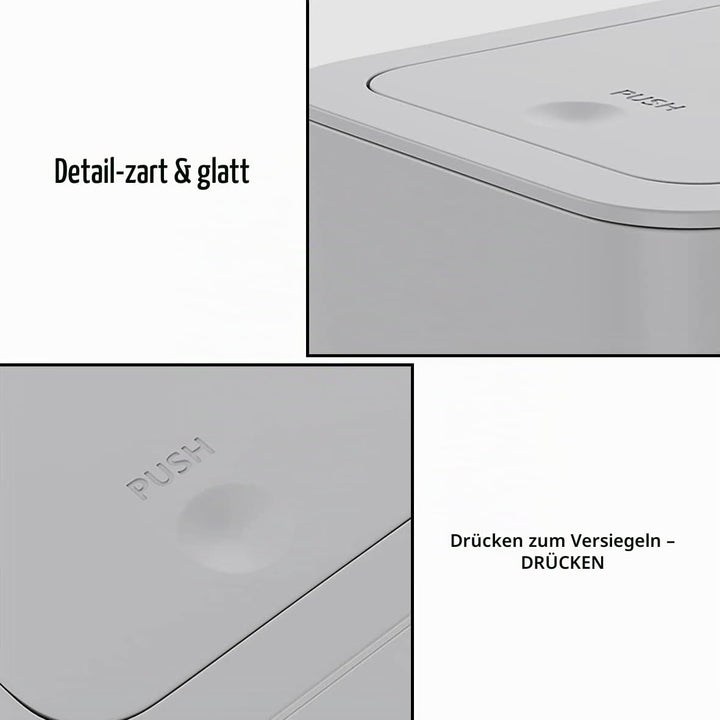 3 Stück 10 l Mülleimer mit Pop-Up-Deckel. Kleiner Mülleimer mit Deckel, Abfallkorb für Küche, Schlaf
