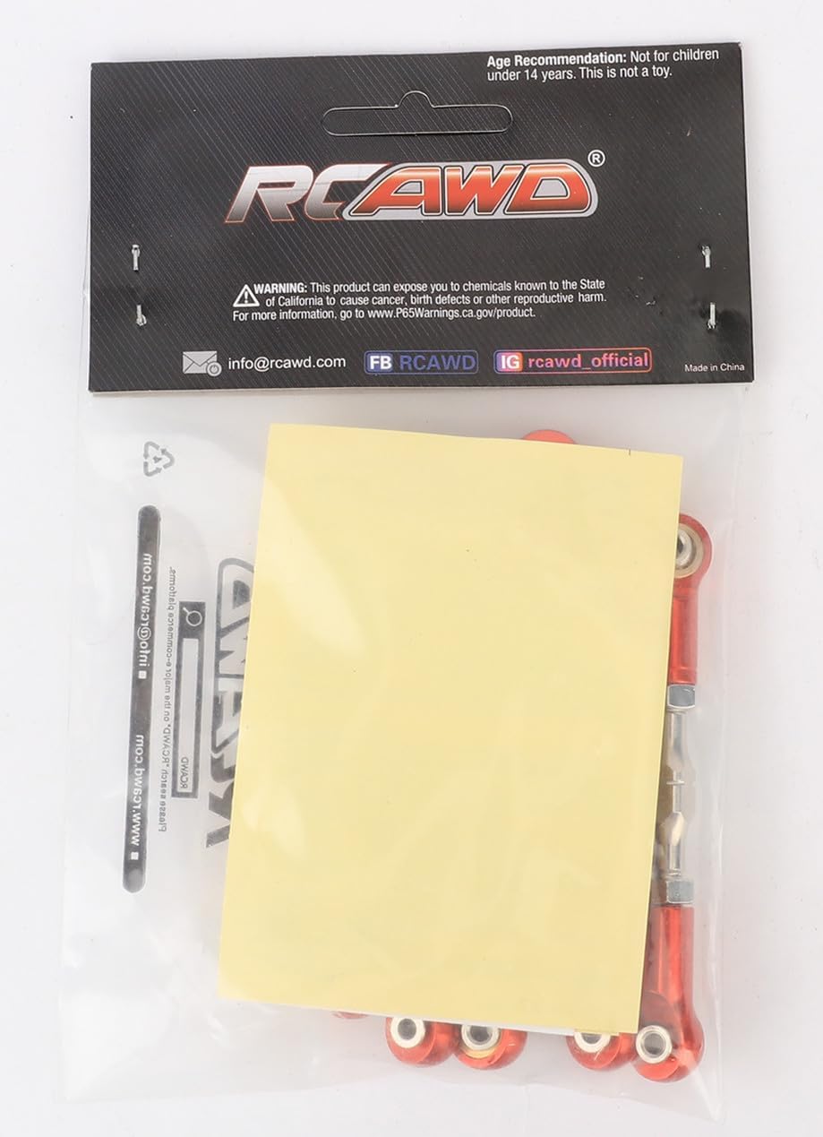 RCAWD RC Spannschlösser Link Set Spurstange für 1/10 ARRMA 3s Vorteks Senton Granit Big Rock Typhon