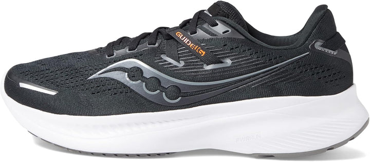 Saucony Herren Guide 16 Sneaker 46 EU Schwarz Weiss, 46 EU Schwarz Weiss