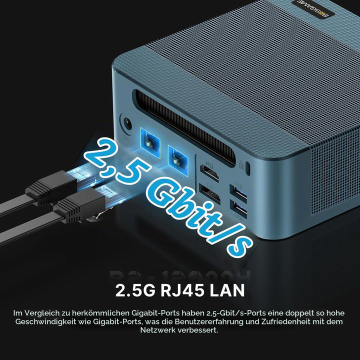 BOSGAME P2 Pro Mini-PC, Intel Core i9-12900H Prozessor bis zu 5,0 GHz, Windows 11 Pro Mini-Computer,
