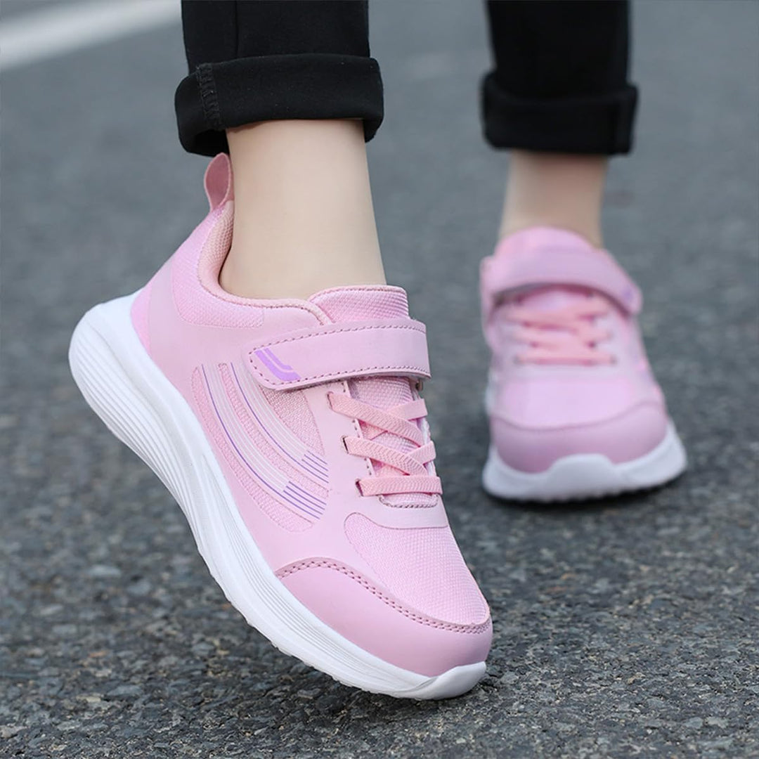 Mädchen Turnschuhe Sparkle Scales Sneaker Kinderschuhe mit Klettverschluss(28-38 EU) 28 EU Pink Mesh