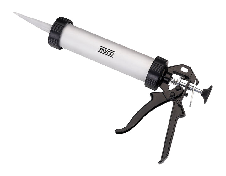 Alyco - Applikator für Mörtel, geschlossenes Rohr, Aluminium-Finish, 300 ml - 198810