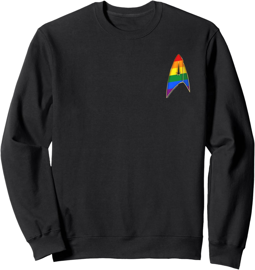 Star Trek: Discovery Rainbow Pride Starfleet Pocket Badge Sweatshirt