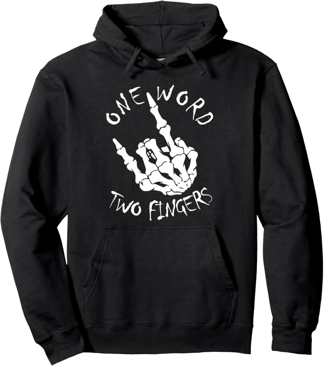 Devil Horns - Heavy Metal Pommesgabel - Rocker Hand 666 Pullover Hoodie