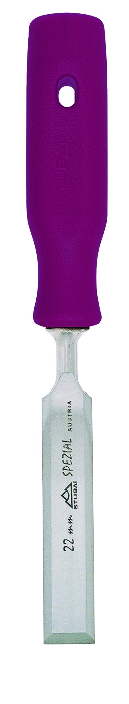Stemmeisen mit rotem Plastikgriff, schwedische Form, 30mm, Stubai Stechbeitel präzise Holzbearbeitun