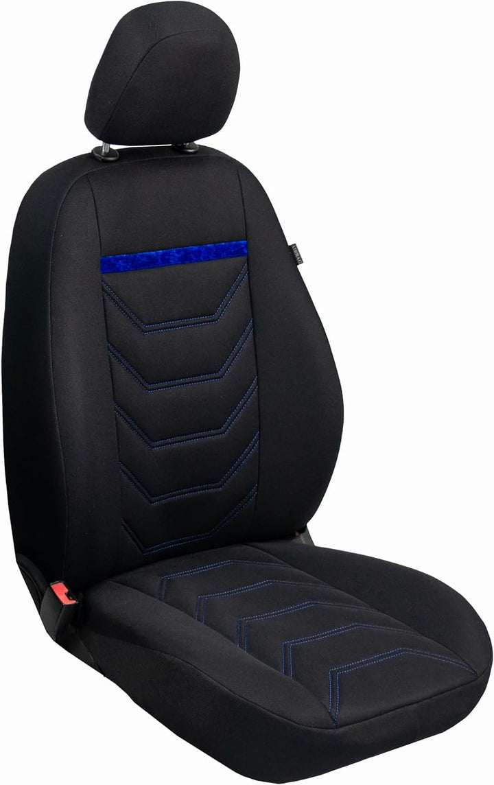 ERJOT Autobezüge Sitzbezüge Comfort Plus Schonbezüge Komplet Set Universal Schwarz (Blau), Blau
