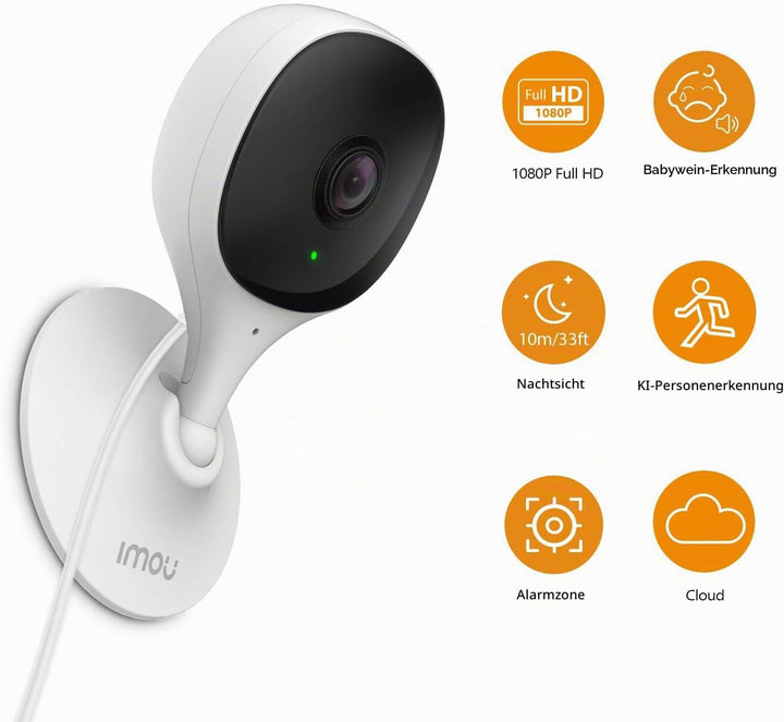 Imou Überwachungskamera WiFi Indoor IP-Kamera Baby-Sicherheit 1080P mit Nachtsicht Menschliche Beweg