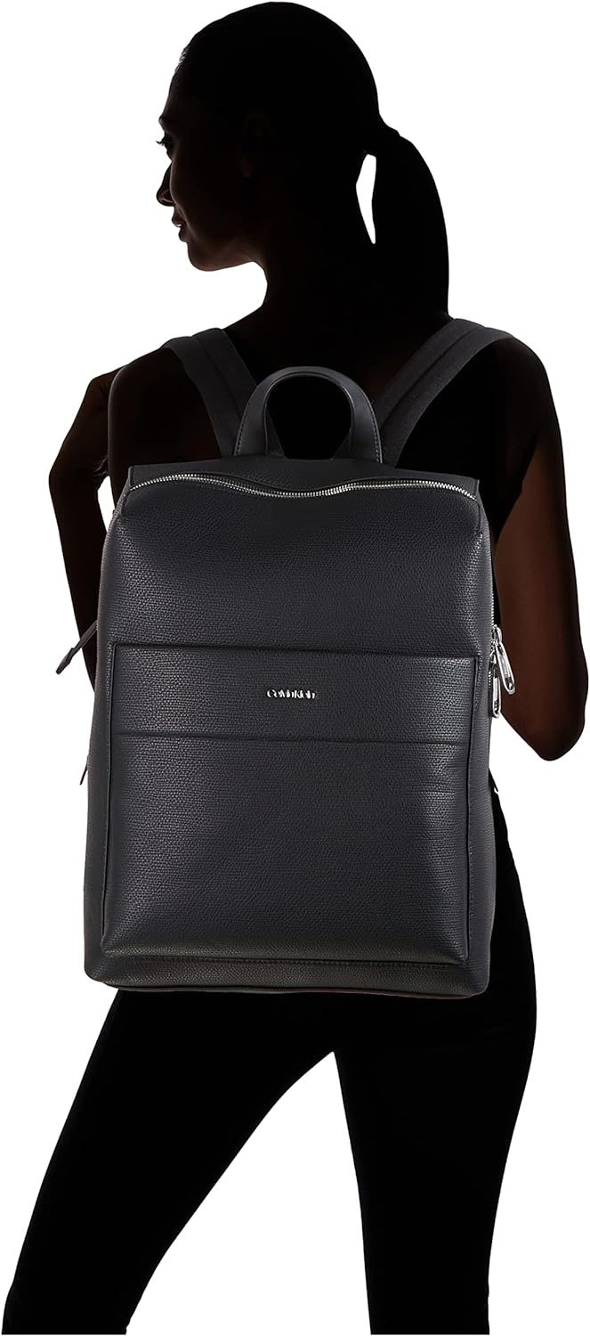 Calvin Klein Herren Minimalism Squared Bp Rucksack, Ck Schwarz