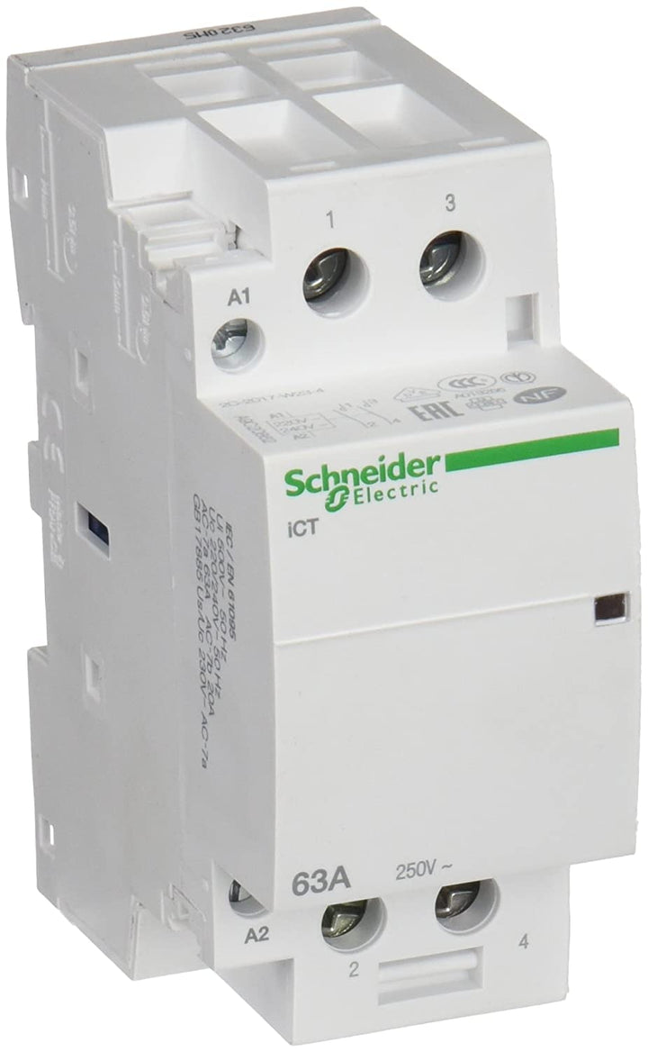 Schneider Electric A9C20862 Installationsschütz 2 Schliesser 1.6W 250 V/AC 63A 1St.
