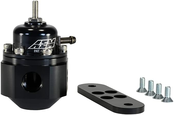 AEM 25-302BK Universal- Einstellbare Treibstoff Luftdruck Regler, Schwarz