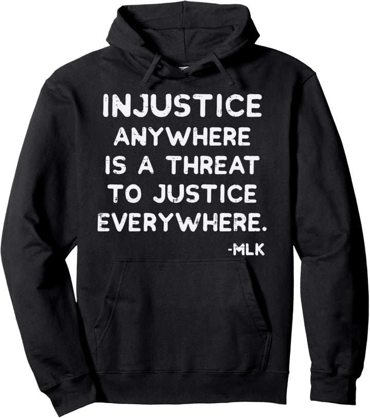Injustice Threat To Justice Black Lives Matter African Gift Pullover Hoodie