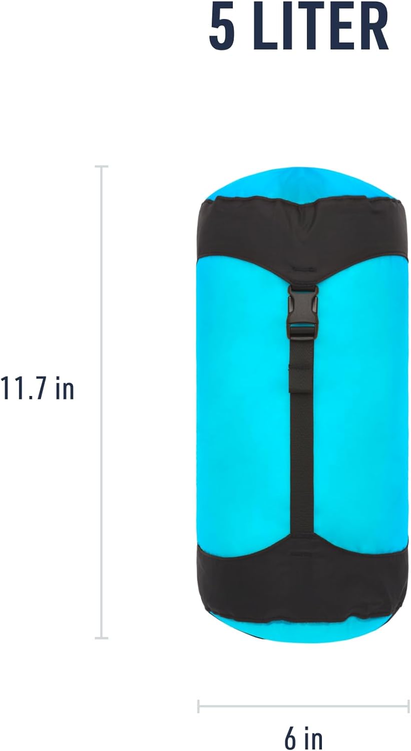 Sea to Summit Ultra-SIL Compression Sack, Ultralight Outdoor and Travel Storage Blau (Blue Atoll) 5