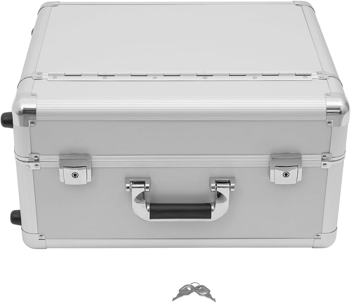 Robuster Aluminium Businesskoffer mit Rollen, 30 kg Traglast - Kompakter Aktenkoffer &amp; Pilotenkoffer
