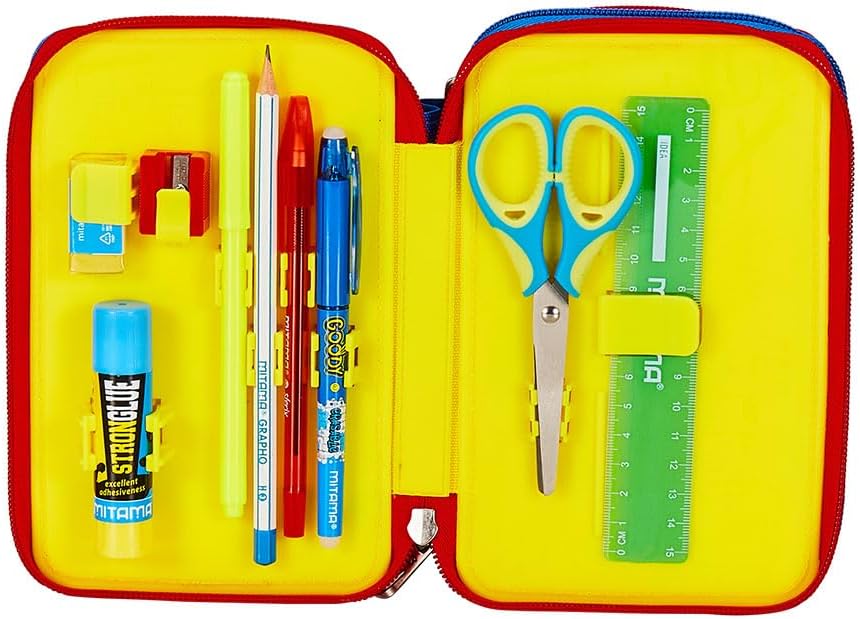 Seven Pen Pad Federmäppchen, Mäppchen, Mehrfarbig, Federtasche für Schreibwaren, Etui mit Stiften, K