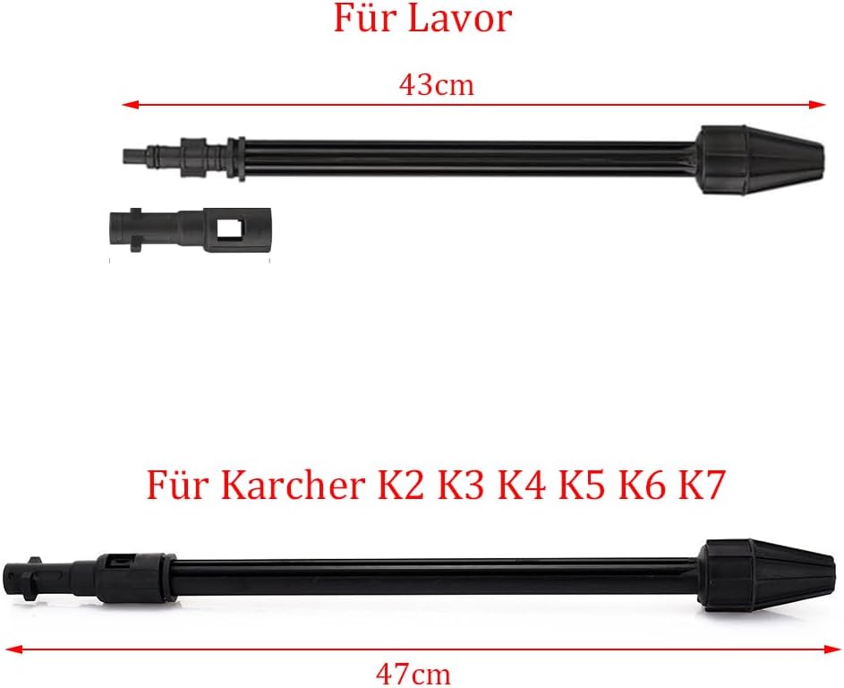 Hochdrucklanze Lanze für Kärcher K2 K3 K4 K5 K6 K7, 145 Bar Hochdruck Sprühlanze mit Verstellbare Dü
