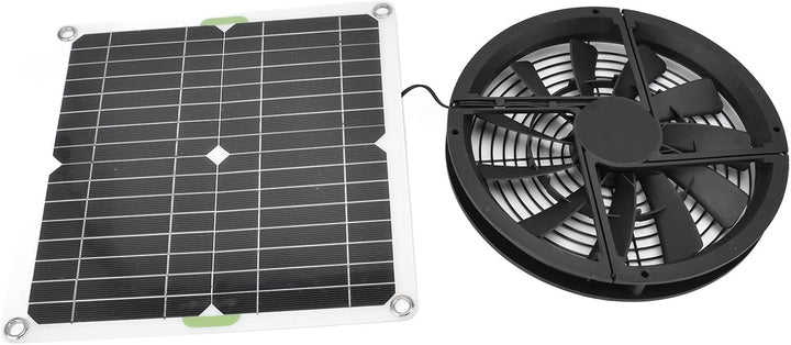 Solar-Gewächshausventilator, solarbetriebener Ventilator, rundes Belüftungsgehäuse, wasserdicht, 25,