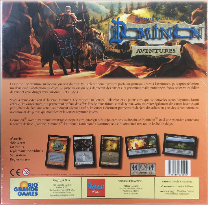 Asmodee – Strategiespiel – Dominion, französische Sprache Erweiterung Aventures, Erweiterung Aventur