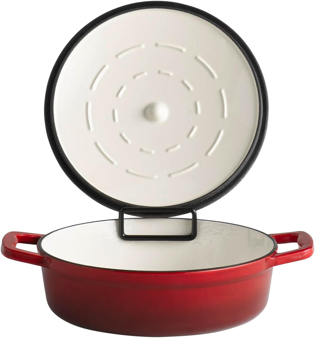 APS 88300 Bräter mit Deckel "5 STARS", Gusseisen, induktionsgeeignet, ofenfest, inkl. Deckelhalter,