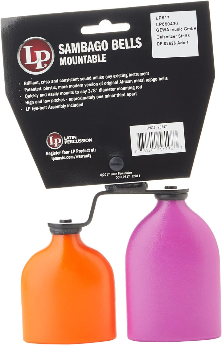 LP Latin Percussion Cowbell Double Sambago-Mountable LP617