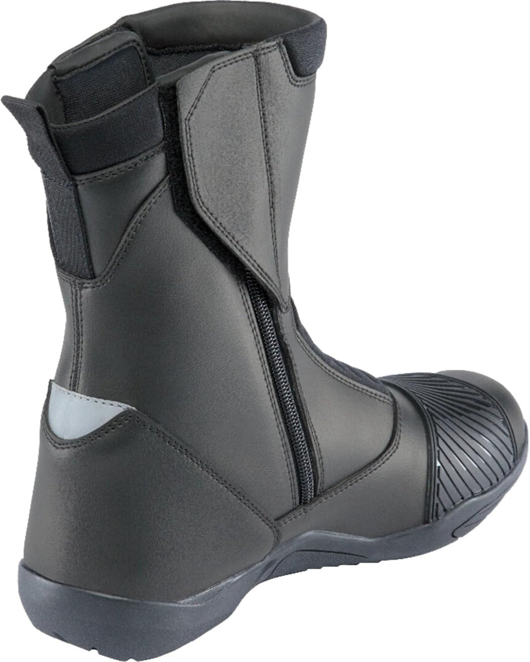 Kochmann Tourino schwarz Motorradstiefel CE Leder wasserdicht Hipora langer Reissververschluss, 39 S